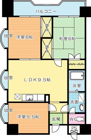 第３泰平ビル 1101号室 間取り