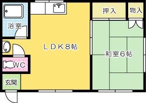 昭和マンション 302号室 間取り