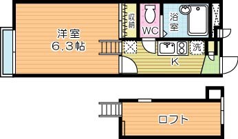 ハイツみらい 109号室 間取り