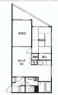 板橋区赤塚新町1丁目　楽器可（ピアノ・弦楽器）マンション 間取り
