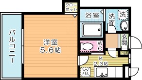 Ｒｉｎｏ　Ｇｒａｎｄｅ 402号室 間取り