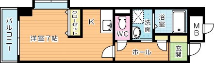 クルーズ・グラン・セレスト 610号室 間取り