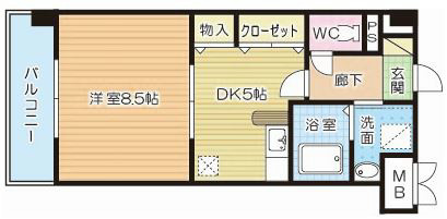 エヴァーグリーンＮ 406号室 間取り