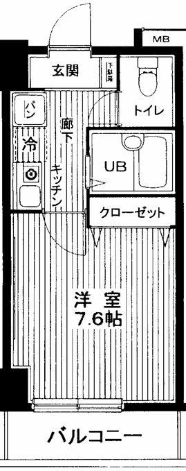 ヴェルト日本橋Ⅱツヴァイト 0202号室 間取り