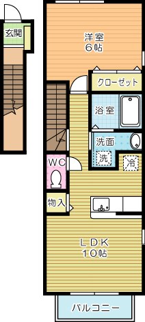 ジャンアヴニールＡ 201号室 間取り