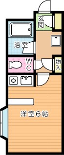 シティルーム中井Ⅱ 102号室 間取り