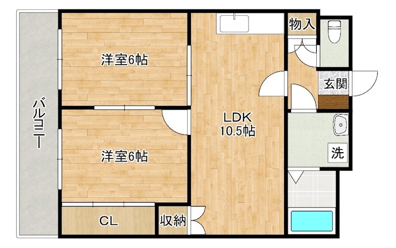黄金ハイツ 401号室 間取り