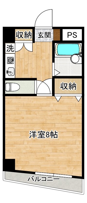 ギャラン北方 302号室 間取り