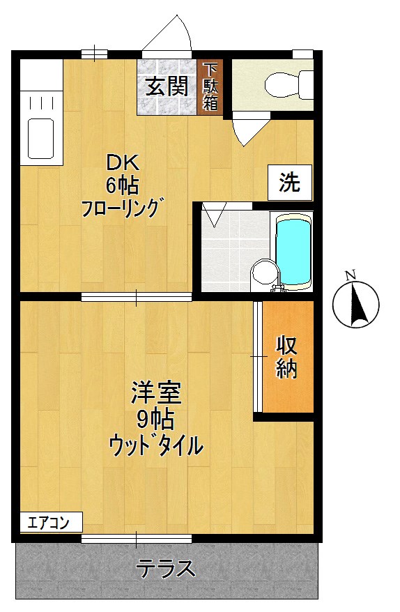 ハイムテルB 間取り図