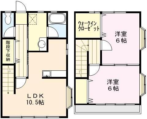 茶喜夢館 104号室 間取り