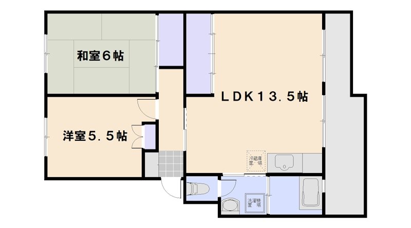 第2ビューハイツ 間取り図