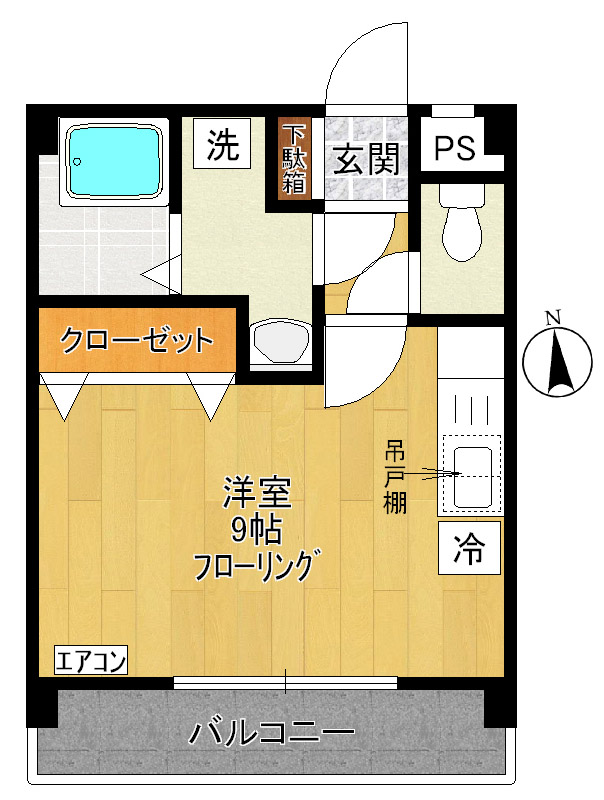 メゾン梨花II 303号室 間取り
