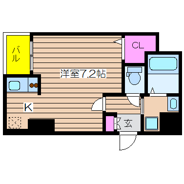 大阪府大阪市中央区博労町１丁目 間取り