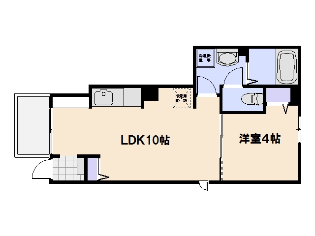 Merci弐番館 102号室 間取り