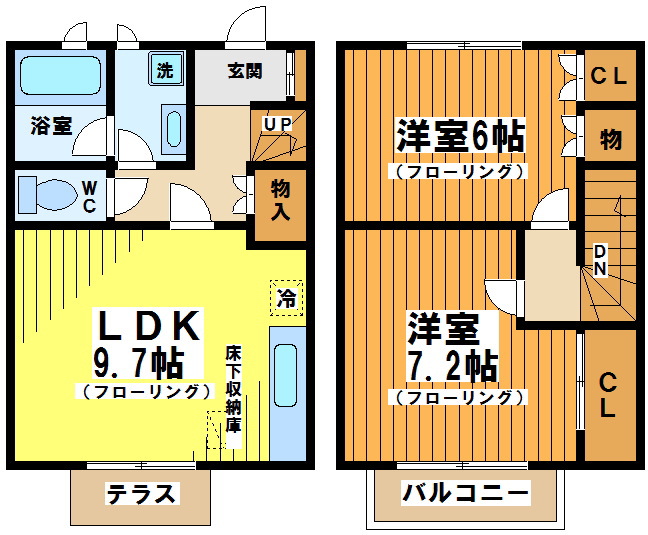 ヴェルドミール狛江 B2号室 間取り