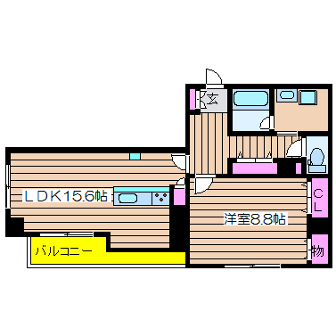フォレステージュ北堀江 間取り