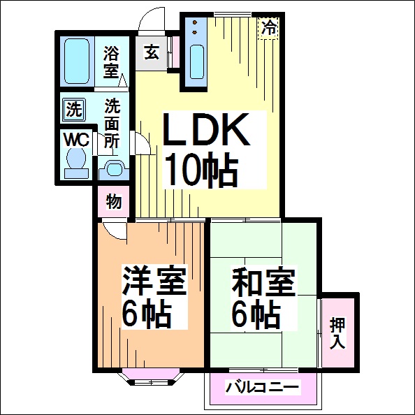 ロイヤルシティーⅠ 間取り