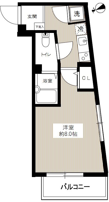ＳＩＮ-Ｃｉｔｙ-ＡＺＥＳＴ上板橋 0504号室 間取り