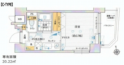 渋谷区初台2丁目楽器可（ピアノ・弦楽器）築浅マンション 間取り