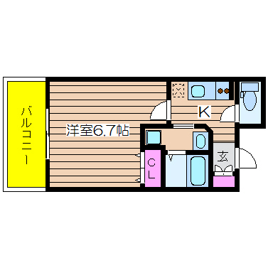 大阪府大阪市中央区南久宝寺町４丁目 間取り