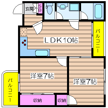 大阪府大阪市西区南堀江１丁目 間取り