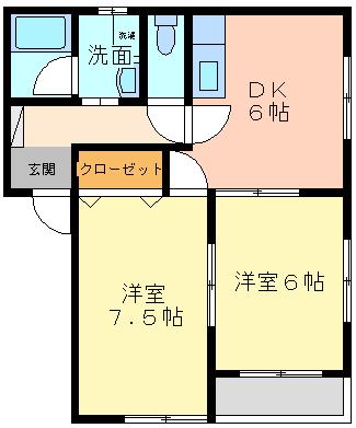 ういんぐ67 302号室 間取り