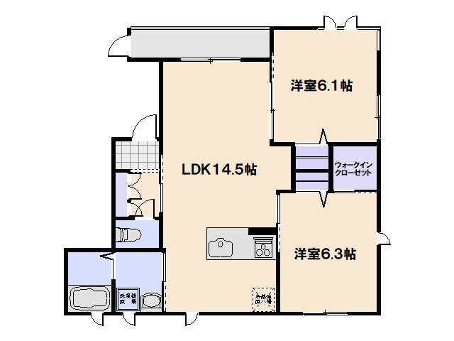 シャーメゾン五日市 101号室 間取り