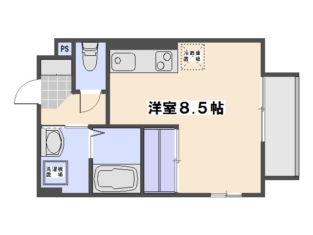 ルミナス五月が丘 201号室 間取り