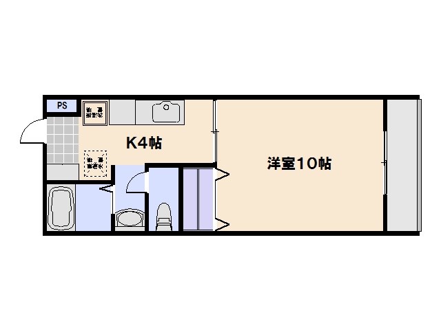 サンライズ伴駅前ビル 104号室 間取り