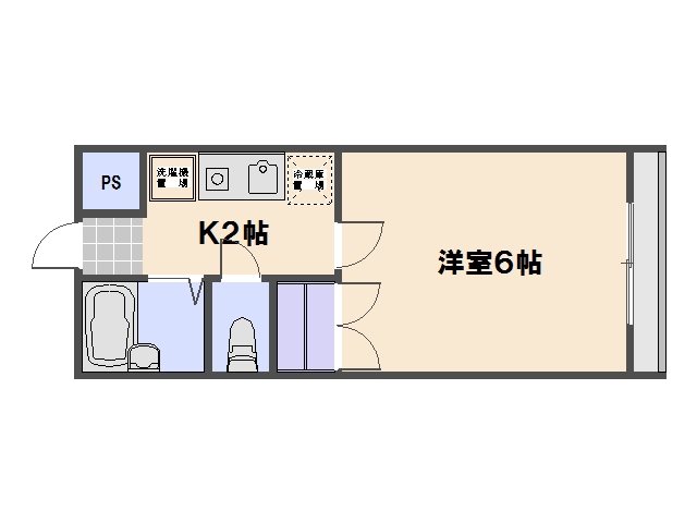 サンライズ草津南 503号室 間取り