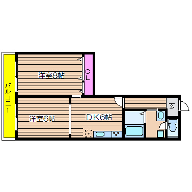 大阪府大阪市中央区本町橋 間取り