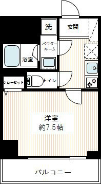 ＨＹ&rsquo;ｓ Ｓｔａｇｅ Ｂｒｉｌｌａｎｔ 0401号室 間取り