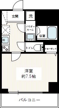 ＨＹ’ｓ Ｓｔａｇｅ Ｂｒｉｌｌａｎｔ 0403号室 間取り