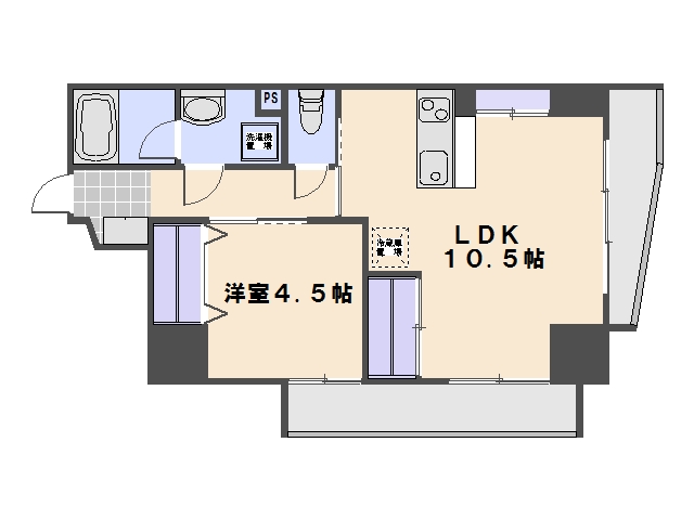 アルル五日市駅前 間取り図