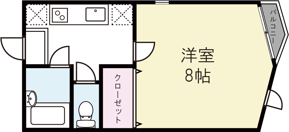 ヴィラ ファルネーゼ X01～X03号室 間取り