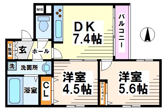 カルナヴァル府中 間取り