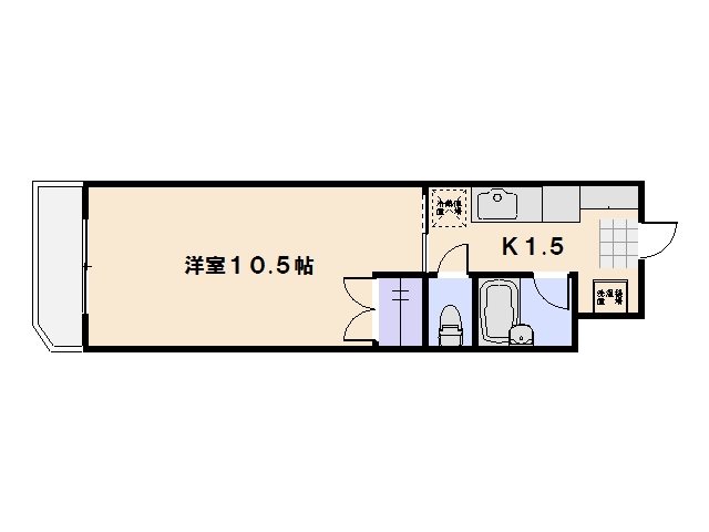 ヒルヴィスタ 102号室 間取り