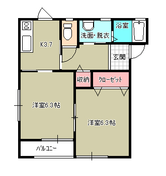 エスポワールＡ　 間取り