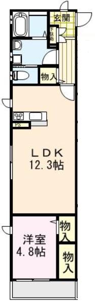 Shamaison Rin　シャーメゾン リン 203号室 間取り