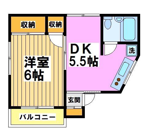 1号室 間取り