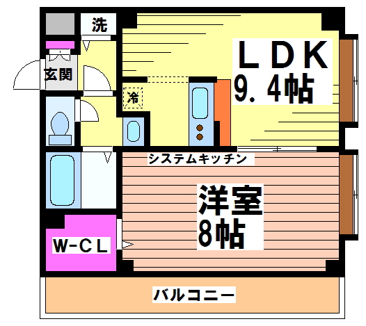 ボンヌール菊野台　３階 301号室 間取り