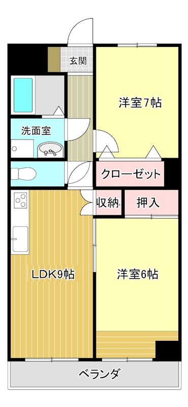 MONA-A 302号室 間取り