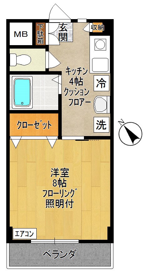 リヴェールハイム 403号室 間取り