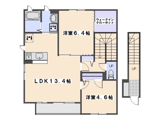 Ｄｏｌｃｅ（ドルチェ） 201号室 間取り