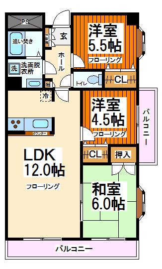 サンファミリー烏山 -弊社管理物件- 間取り