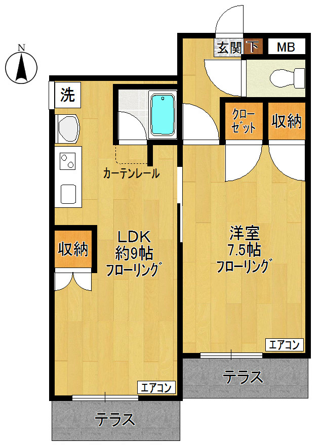 コンフォート　サイチ 102号室 間取り