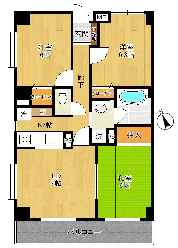 ボナール 間取り図