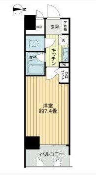 大阪府大阪市西区阿波座１丁目 間取り