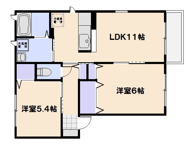 クレールＴ　Ｂ棟 間取り