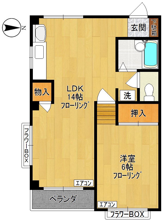 グランローゼＭＹ 301号室 間取り